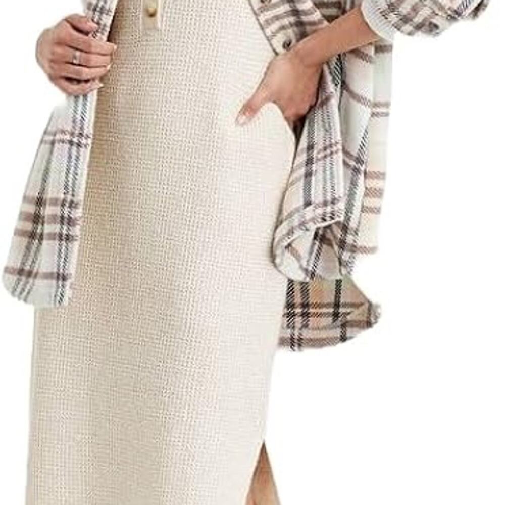 Universal Thread Oversized Brushed Shacket